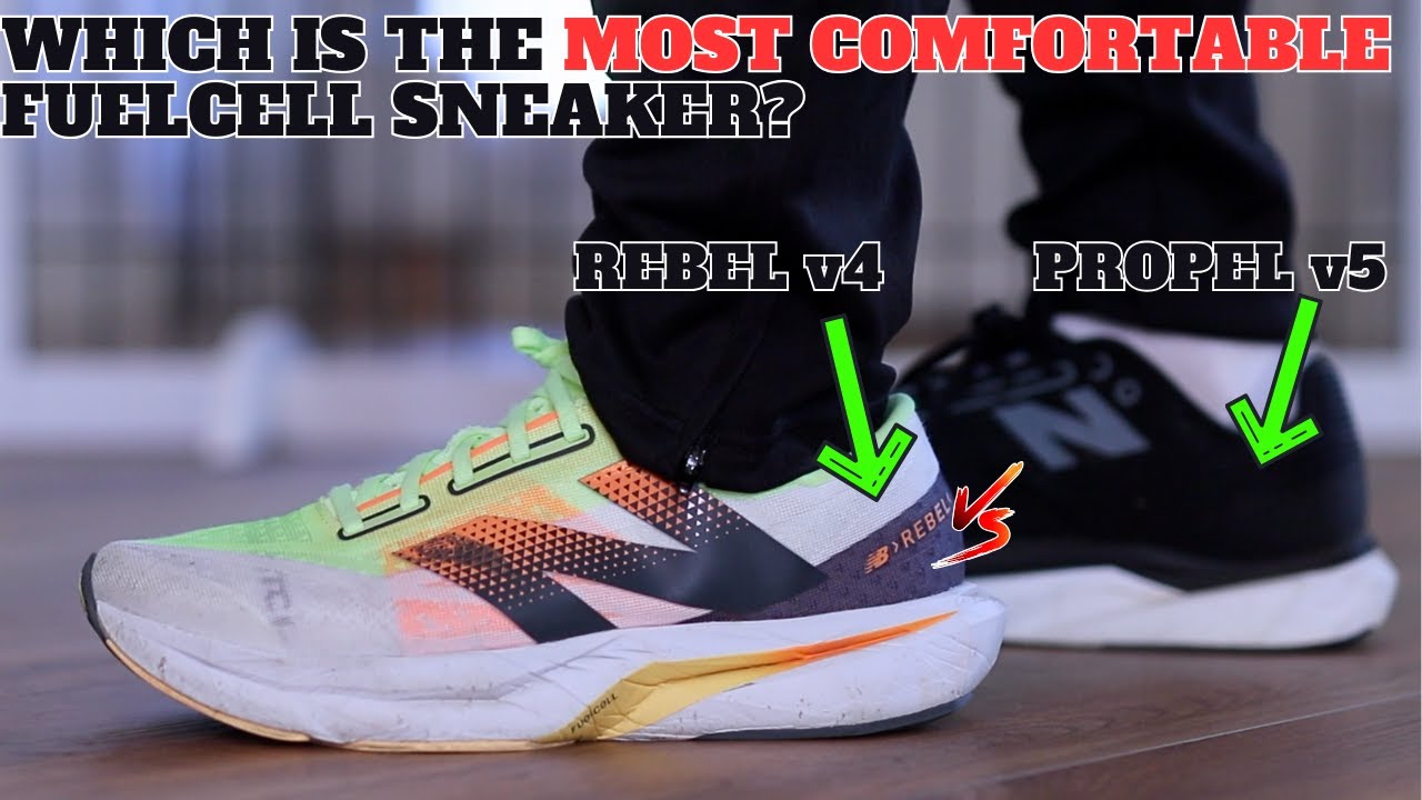 Сравнение New Balance FuelCell Propel v5 и Rebel v4!