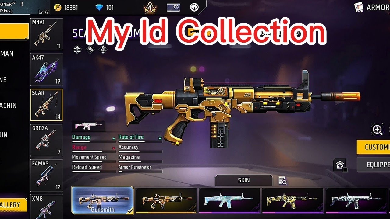 My rarest collection id in India server Freefiremax