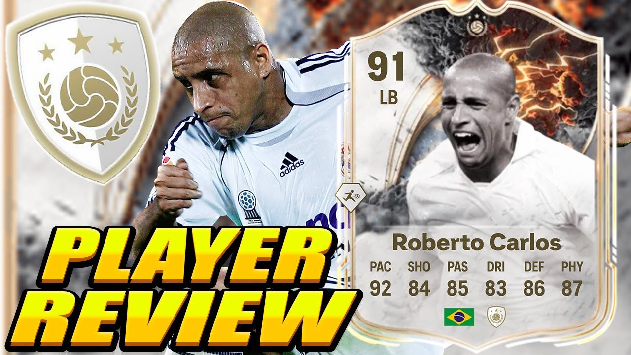BEST LEFT BACK IN FC 26?! 😳 91 Thunderstruck Roberto Carlos Player Review! FC 26 Icon Roberto Carlos