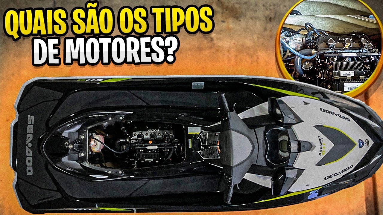 Quais são os tipos de motores de Jet Ski? Qual gasolina devo utilizar?