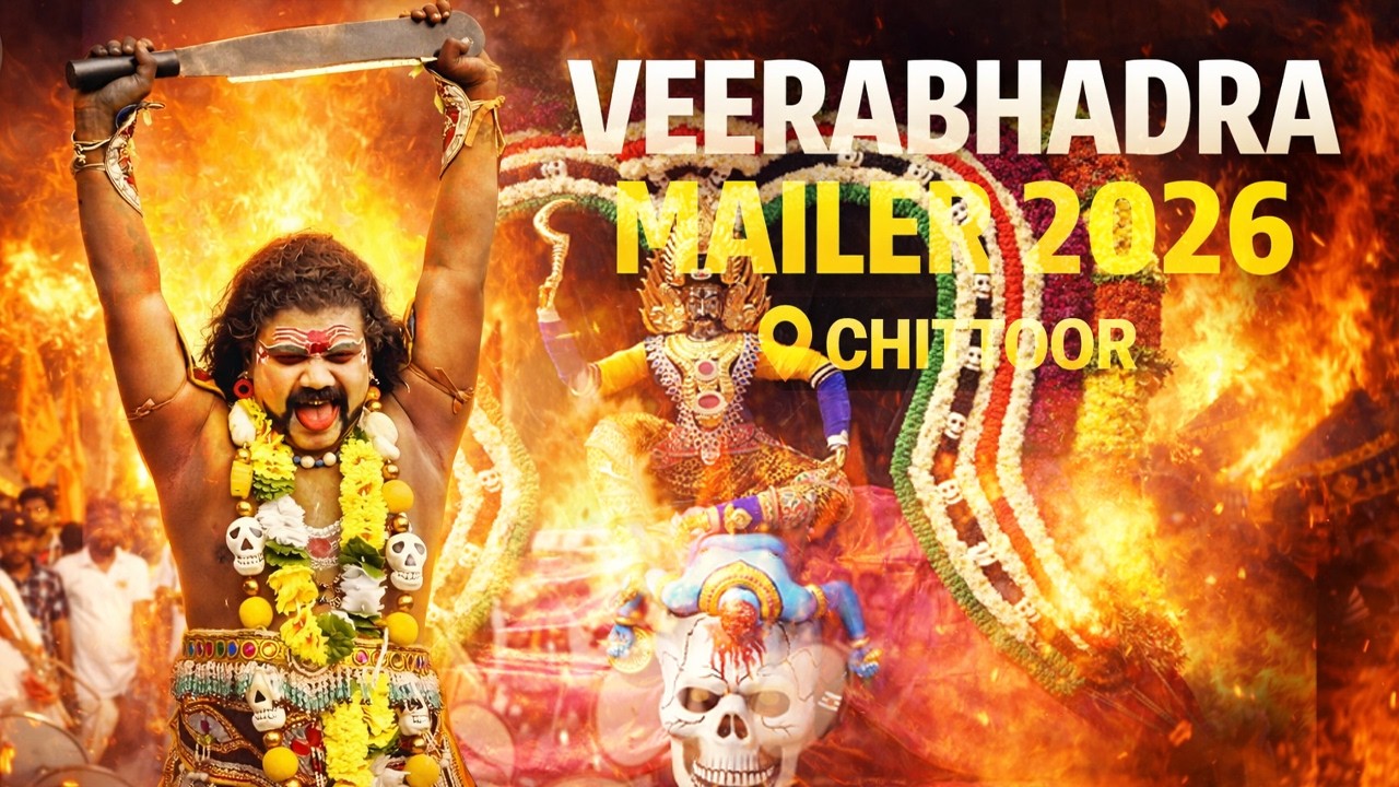 🔱 Veerabhadra Swamy Mailer Festival 2026 🔥Veerabhadra Colony, Chittoor | Presented by LuMekH Studio🎬