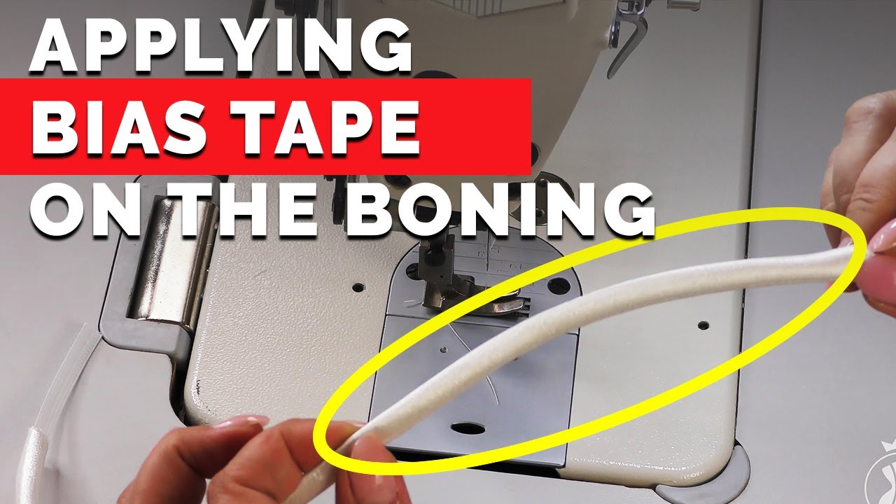 Applying Bias Tape on the Boning | How to Sew