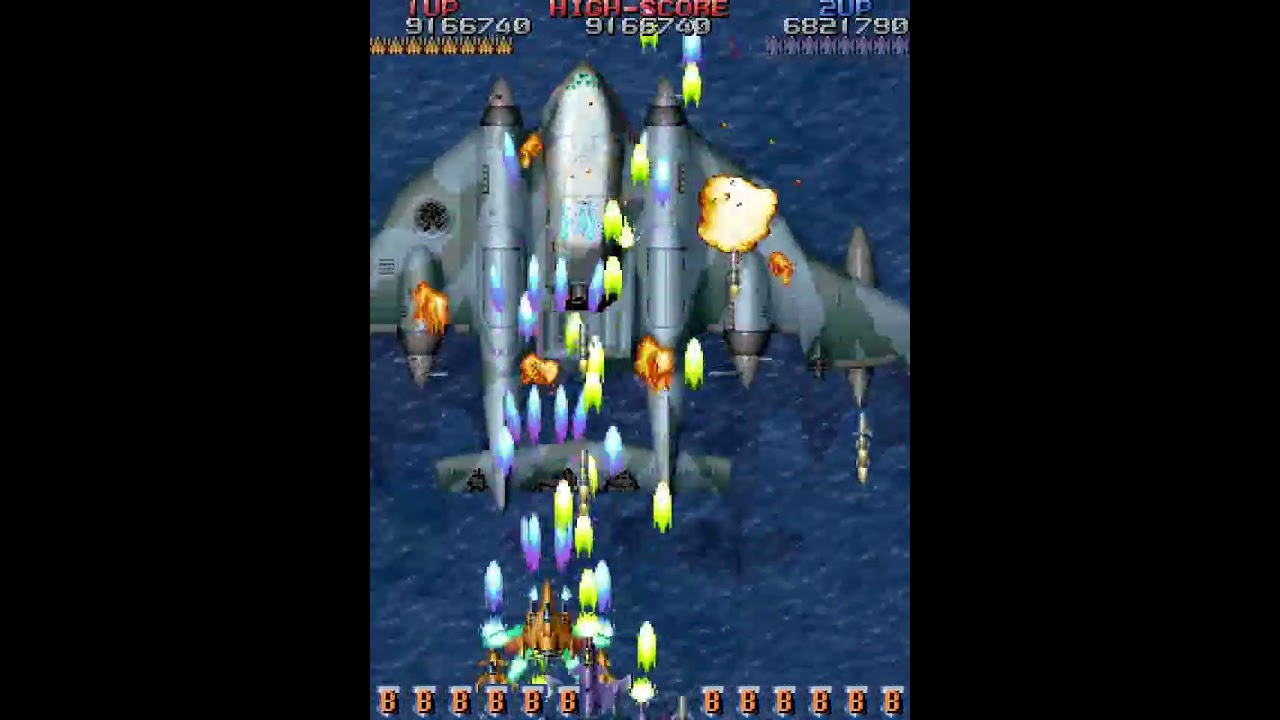 Raiden Fighters (ARC) - Aegis + Chaser 2-All Doubleplay + Ending
