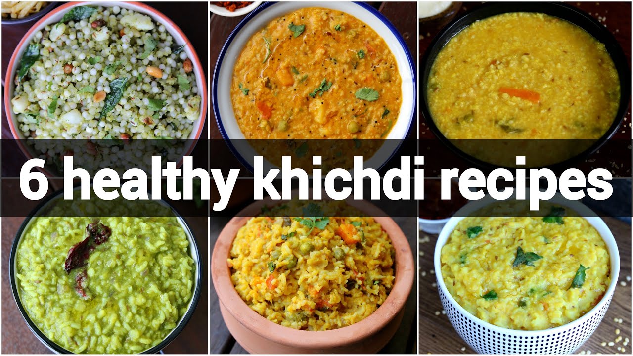6 healthy khichdi recipes collection |  simple khichdi recipes | vegetable khichdi recipes