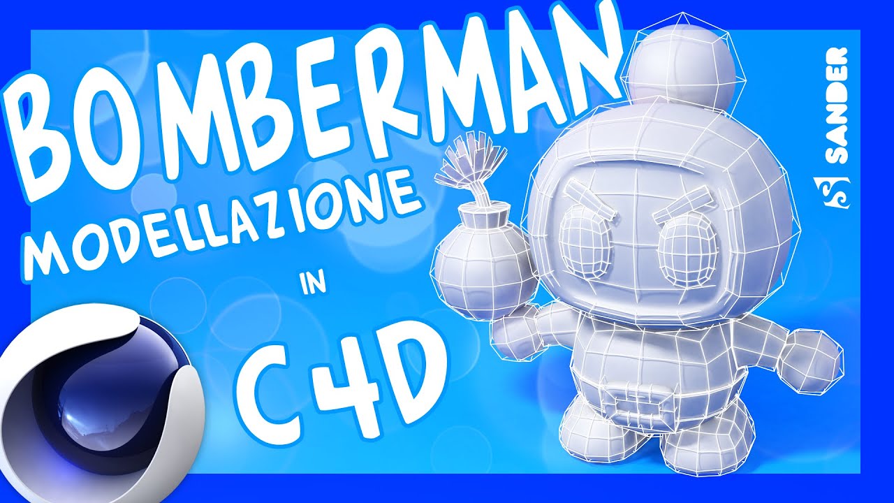 TUTORIAL CINEMA 4D ITA - BomberMan modellazione