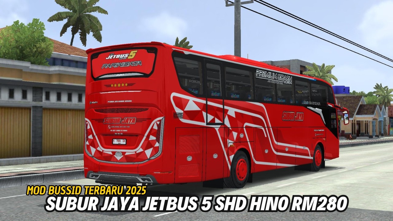 PERJALANAN SUBUR JAYA JETBUS 5 SHD HINO RM280 ABS || MOD BUSSID TERBARU 2025