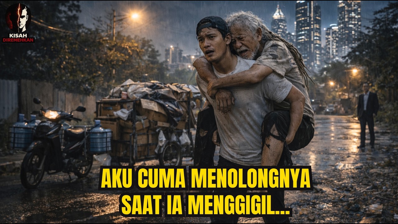 Tukang Galon Ini Tak Tahu, Pemulung Yang Ditolongnya Ternyata Miliarder #kisahdiremehkan