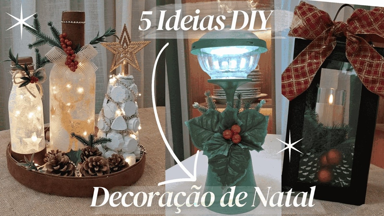 DIY de Natal reaproveitando o que você já tem.