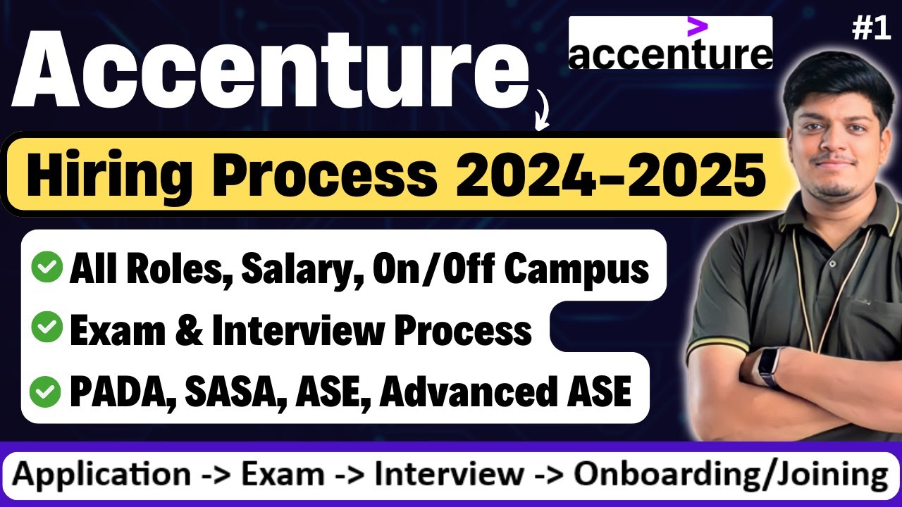Accenture 2021-2025 Complete Hiring Process | All Roles, Salary, FREE Prep |Exam, Interview, Joining