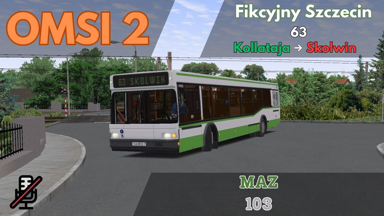 OMSI 2: 36°C Heatwave in Szczecin ☀️🥵 | Citybus M301 (MAZ 103) | Route 63 Full Drive (No Commentary)