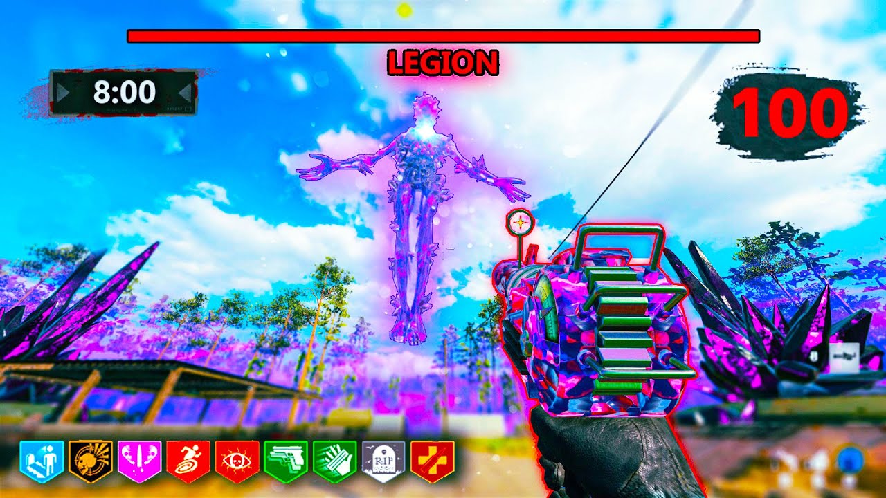 OUTBREAK ROUND 100 LEGION BOSS FIGHT In Cold War Zombies