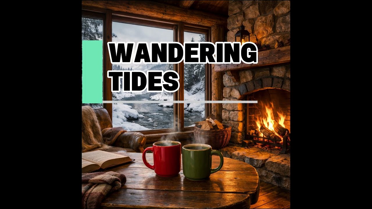Winter River Cabin Ambience ❄️🔥 | Deep Focus Ambient Music