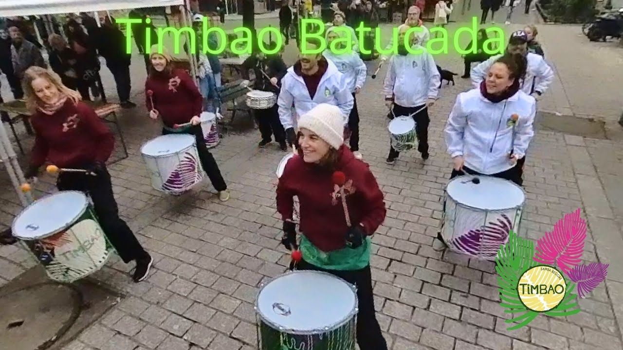 Timbao batucada fait raisonner ses surdos en plein Paris et réchauffe le cœur des Parisiens#drummer