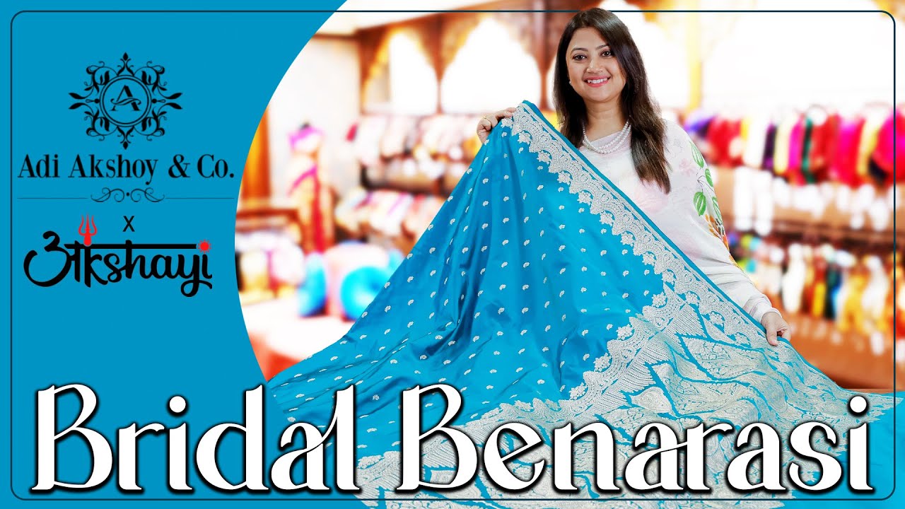 Wedding Banarasi Saree from Adi Akshoy & Co. You Can't Miss ! #adiakshoyandco #wedding #banarasi