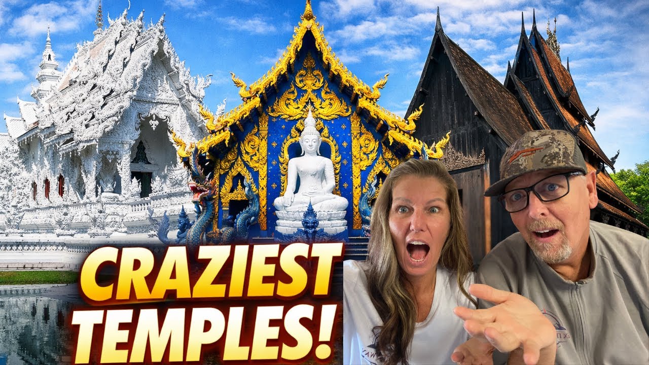 Chiang Rai Temple Day Trip from Chiang Mai, White, Blue & Black House Guide