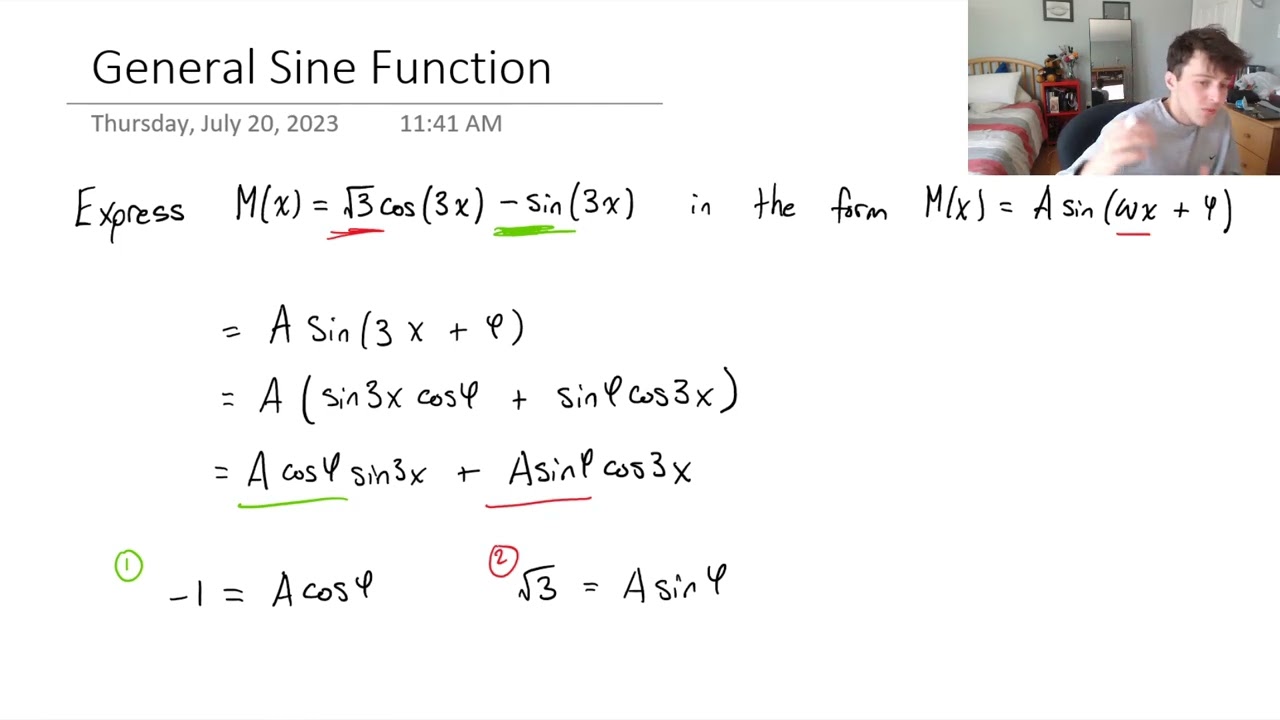 How to Simplify an Equation to a Single General Sine Function
