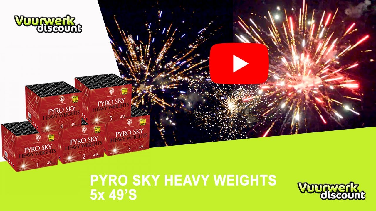 Pyro Sky Heavy Weights 5x 49'S