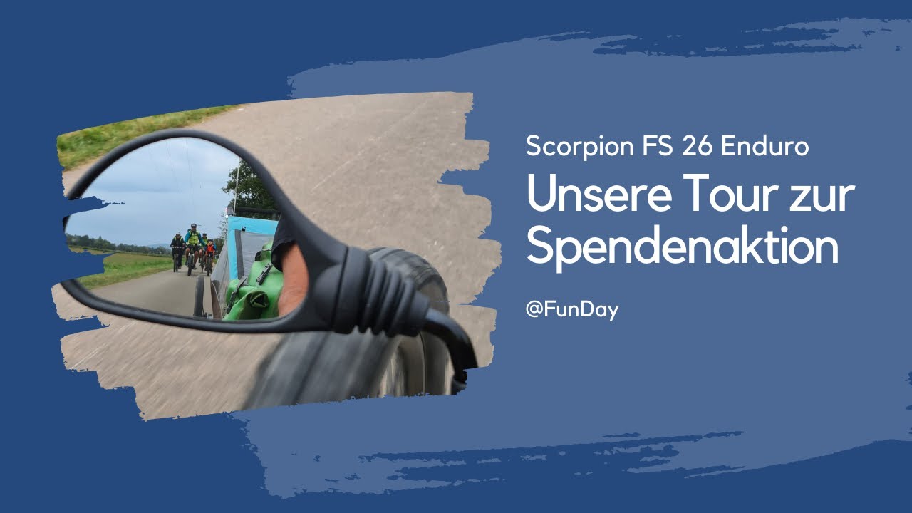 Mit dem HP Scorpion 🦂 FS 26 - Enduro und Croozer Cargo Tuure zur Spendenaktion