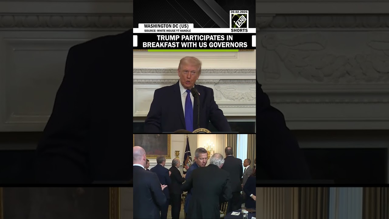 US President Trump participates in working breakfast with US Governors at White House
