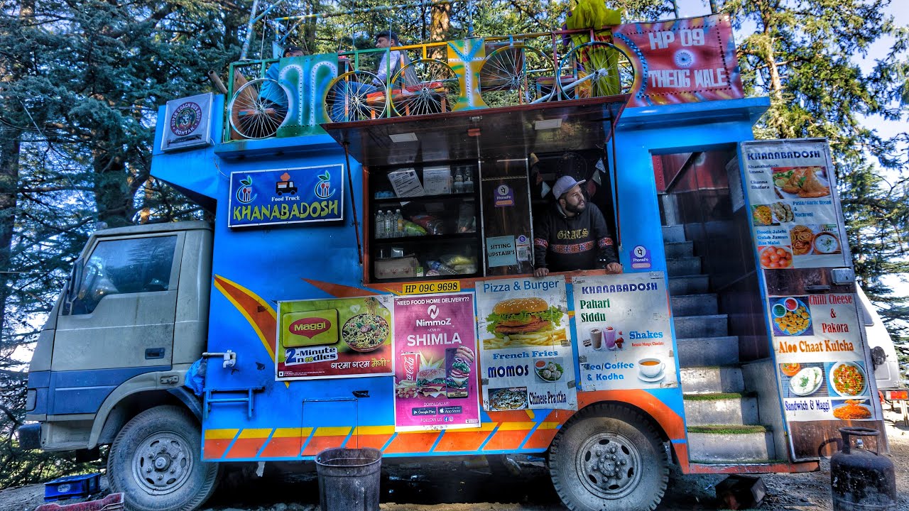 FIRST DOUBLE DECKER FOOD TRUCK OF SHIMLA !! || FIRST POINT OF KUFRI !! || #DRAGTA_JI
