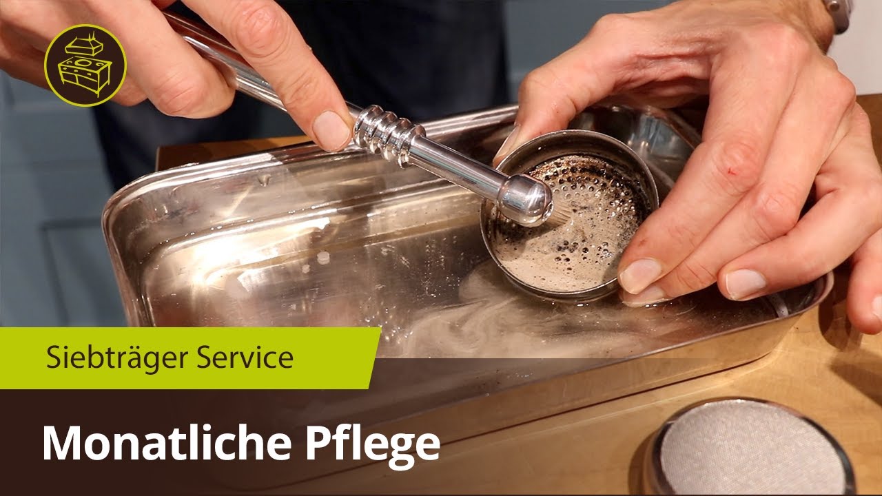 Siebträger- Espressomaschine reinigen - 