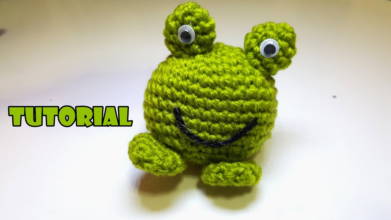 Tutorial RANA amigurumi all'uncinetto-crochet frog - facile- easy