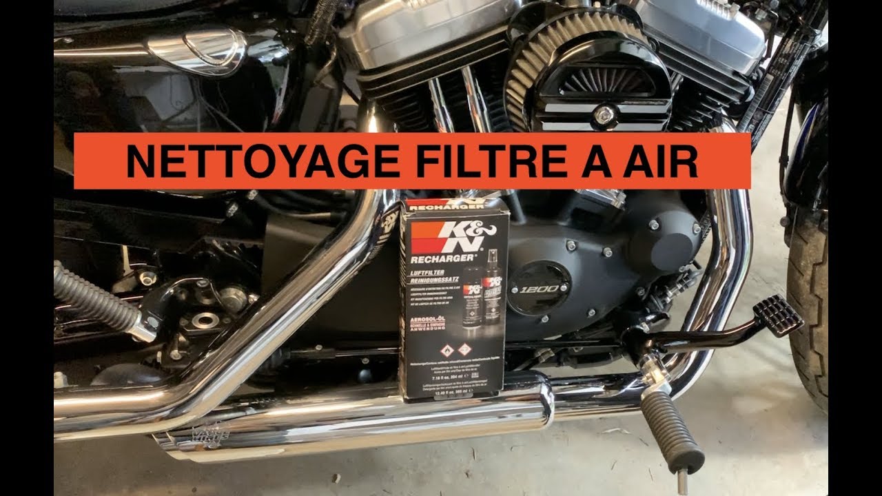 Nettoyage filtre à air sur une Harley Davidson