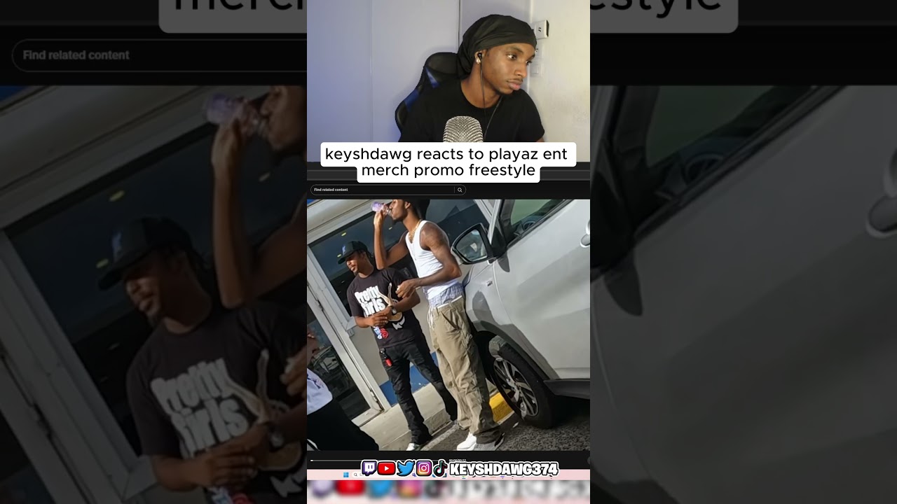 KEYSHDAWG REACTS TO PLAYAZ ENT MERCH PROMO SONG...#shorts
