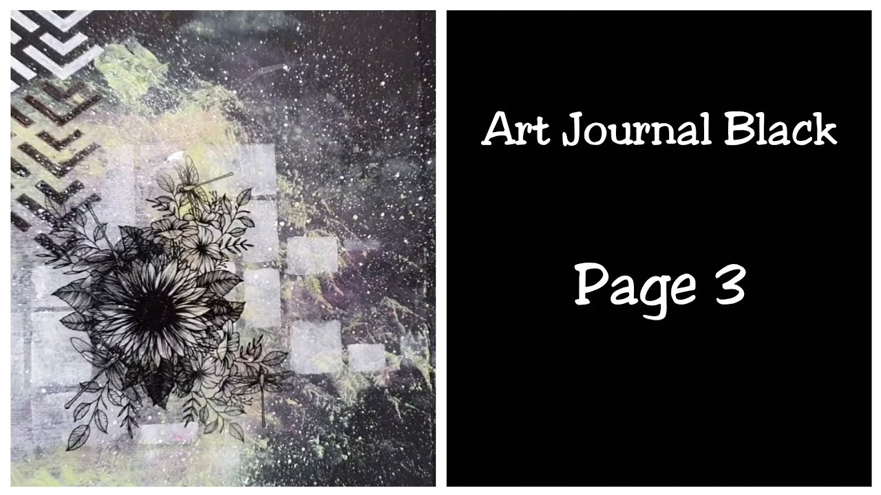 Art Journal Black: Tuto Art journal: Page 3