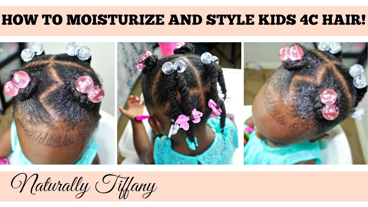 How to Style & Moisturize Kids Dry 4C Hair! | Kids Natural Hair Care