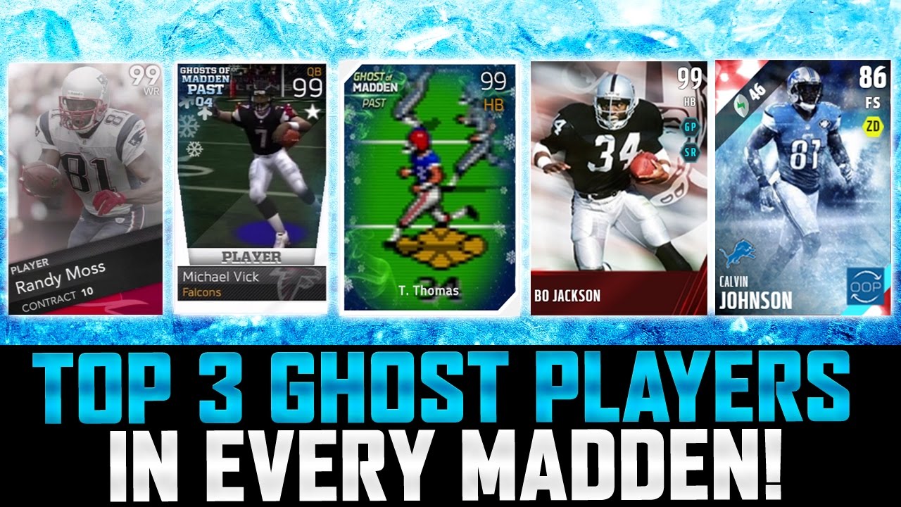 TOP 3 GHOST PLAYERS IN EVERY MADDEN! | HISTORY OF MUT GHOST CARDS!
