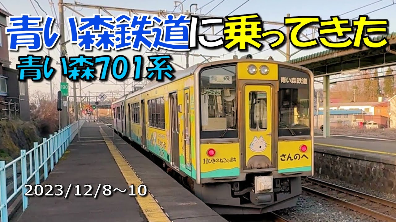 青い森鉄道に乗ってきた