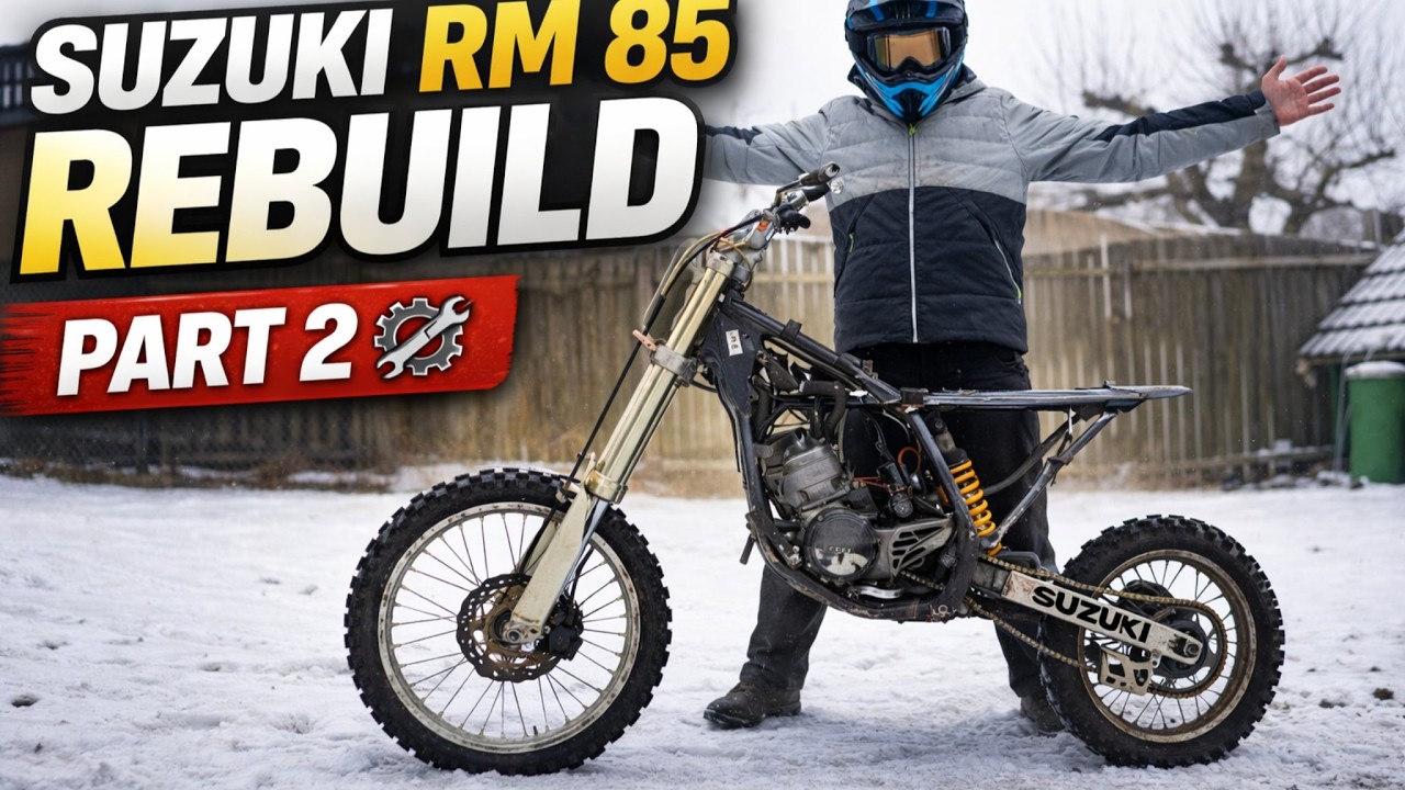 Suzuki RM 85 Rebuild – Part 2 | From Bare Frame to Rolling Bike