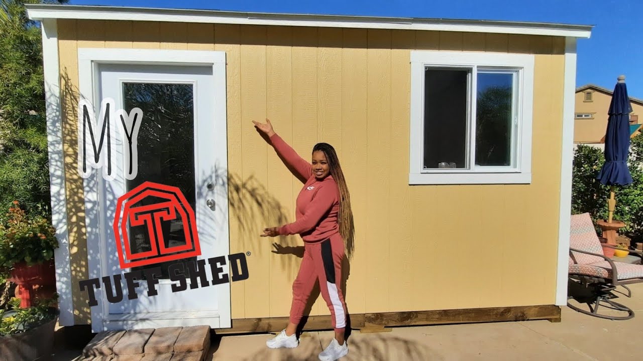 My Tuff Shed! Build day and making it sassy! #workinprogress #tuffshed