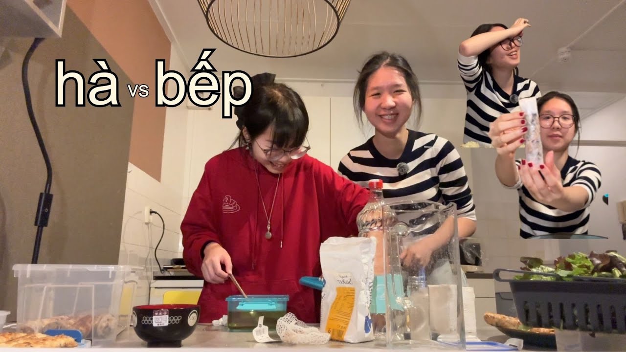 lần đầu làm nem đãi bạn nước ngoài cùng hà *peak funny*