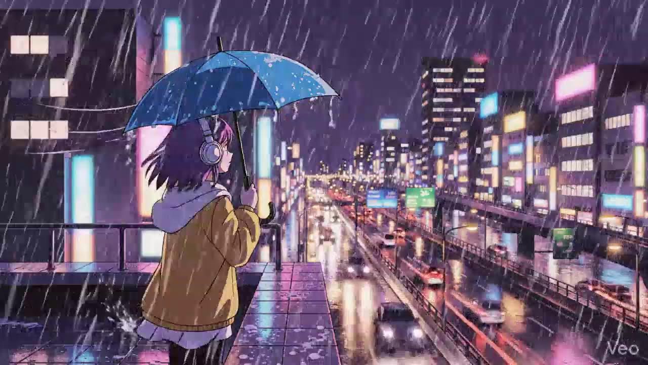 Rainy Night in Tokyo 🌧️ Lofi Beats for Study & Work