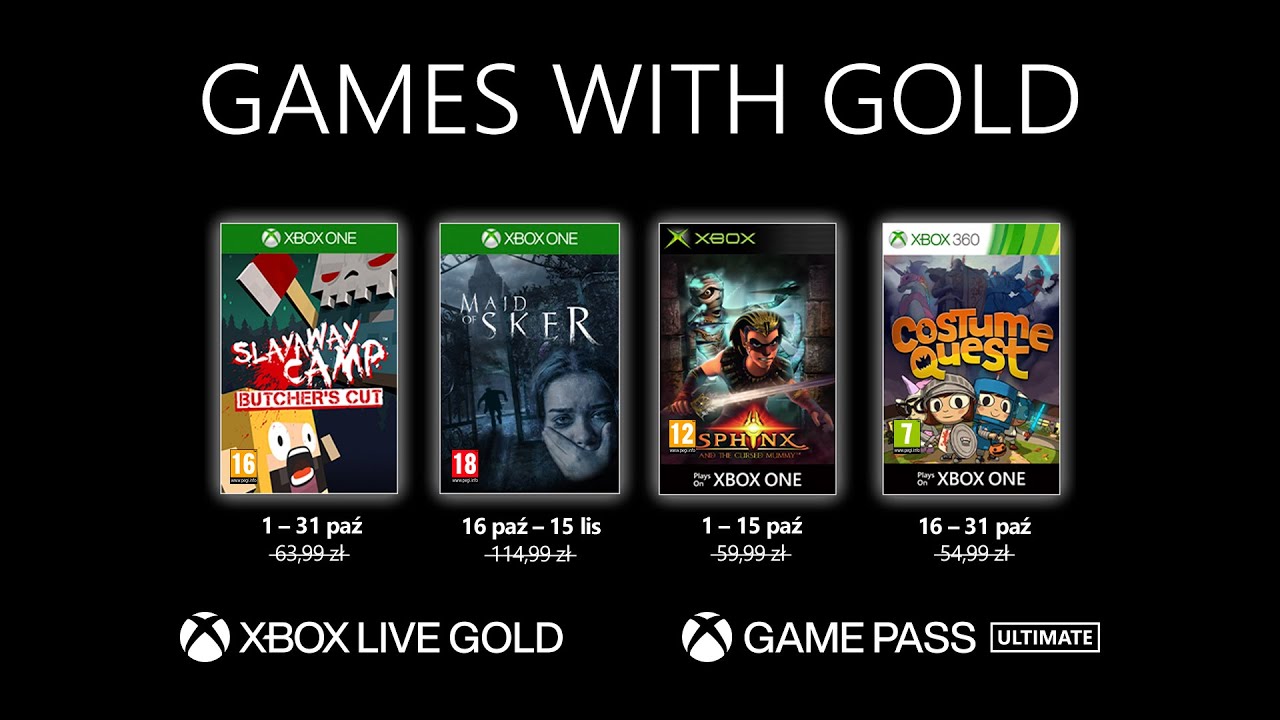 Games with Gold | Październik 2020 cz. 1 | Xbox XY Extra