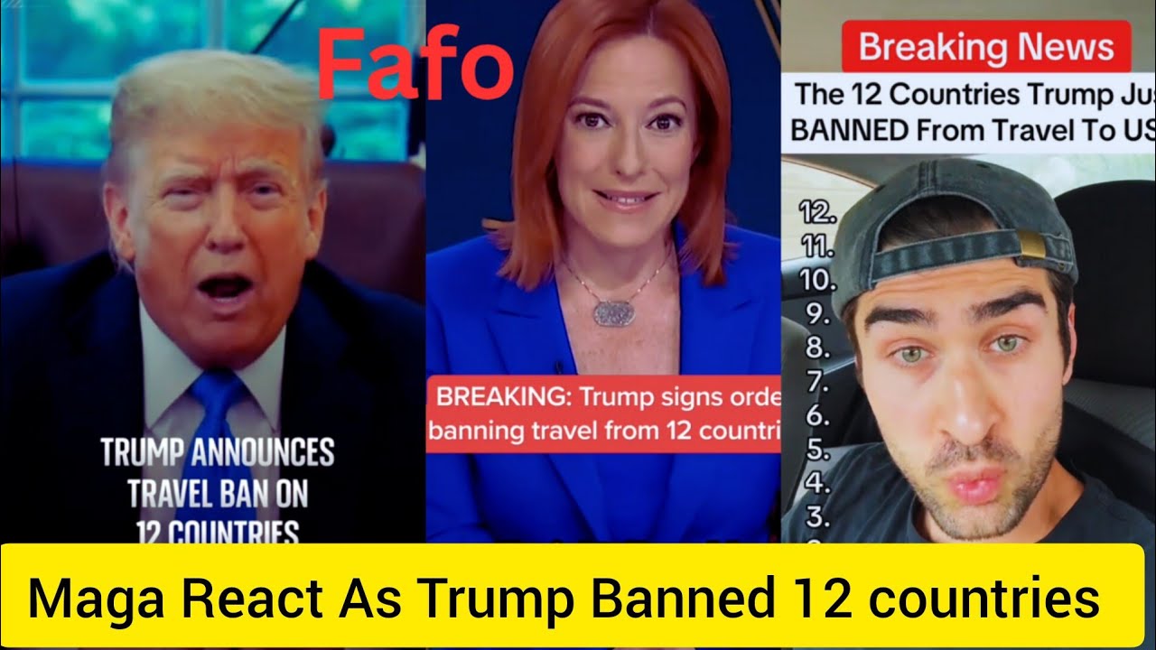 Maga React As Trump Banned 12 countries from Travel To USA.