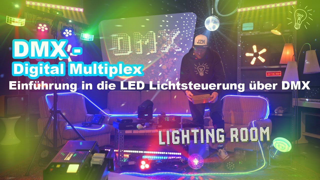 DMX Lichtsteuerung einfach erklärt, JZN Background-Infos ;) und LED LED LED - Digital Multiplex DMX