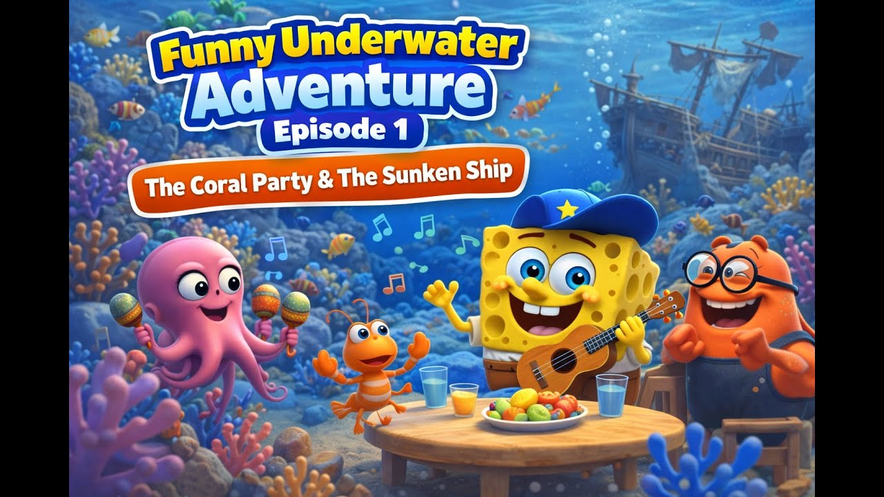 The Red Sponge’s First Ocean Adventure