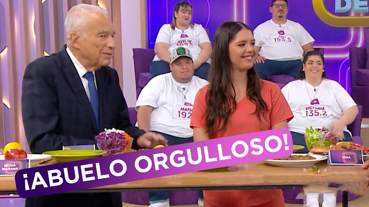 Alberto Cormillot present&oacute; con orgullo a su nieta Abril como staff de Cuesti&oacute;n de peso