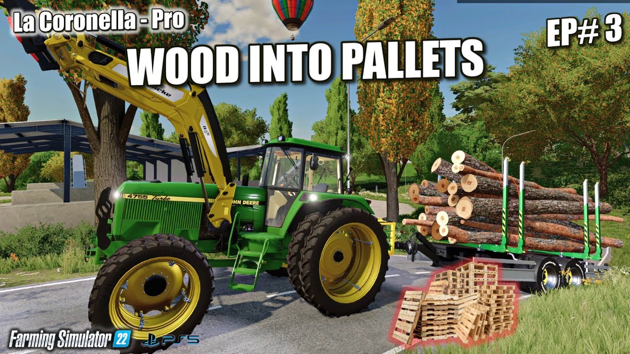 Pallet Production from Wood - Farming Simulator 22 - PS5  Ep#3