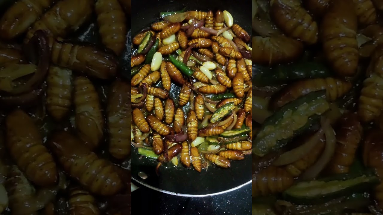 #muga leta recipe#eri polu recipe#silkworm recipe#