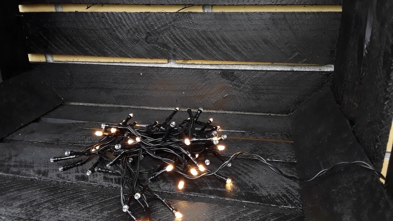 Lyskæde 48 LED udendørs/indendørs til batteri - 8 funktioner, timer 6/18