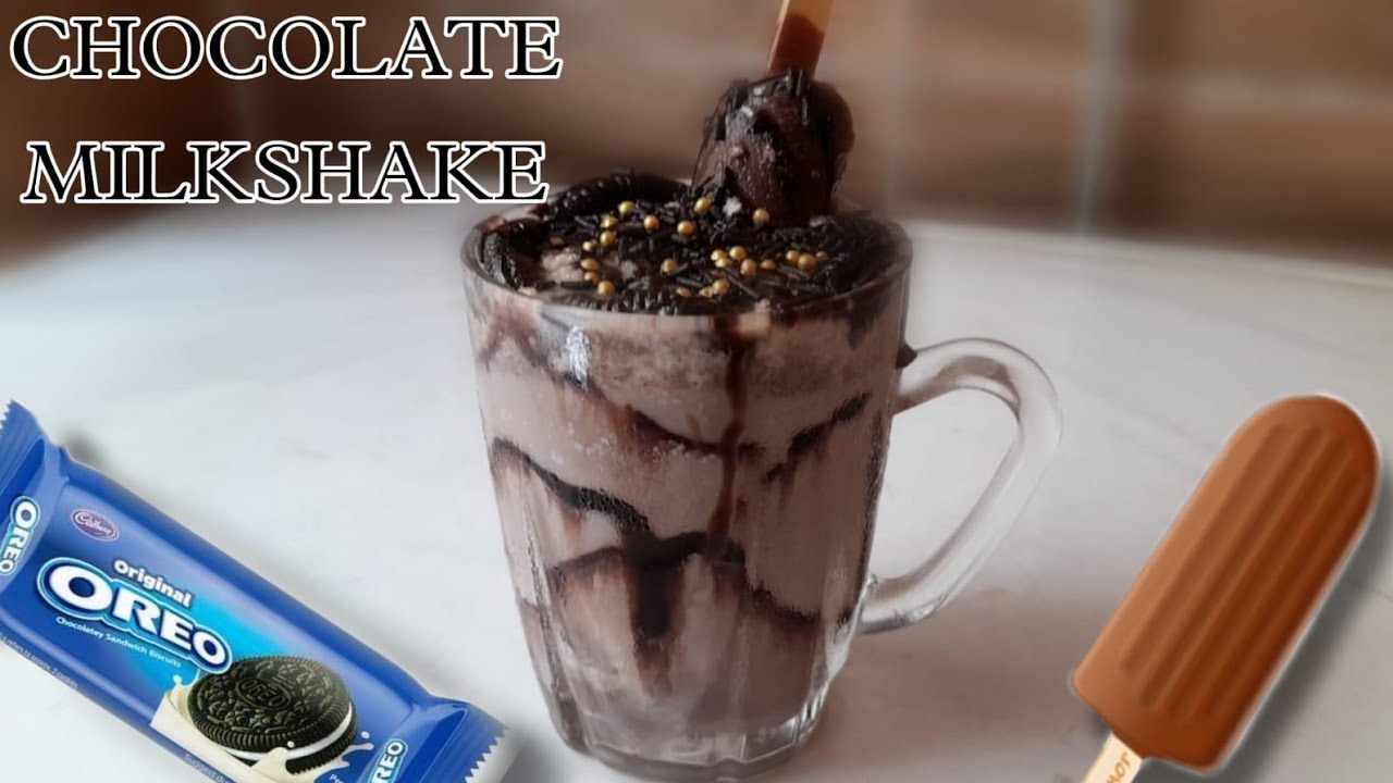 Chocolate MilkShake with Oreo & Chocobar | Kids Favourite drink | Fireless recipe for Competition
