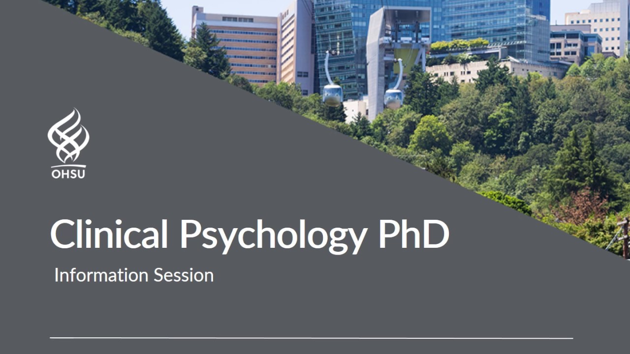 OHSU's Clinical Psychology PhD Program