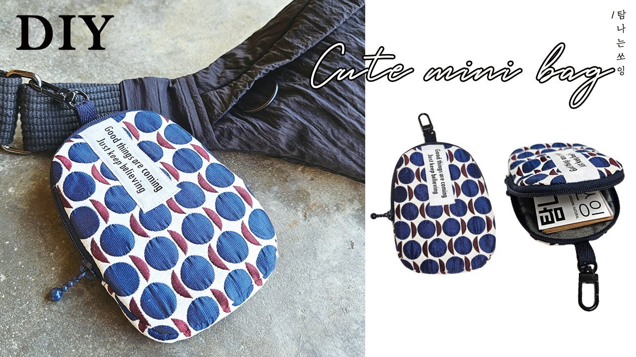 DIY cute mini bag | Making a mini bag to attach to your bag