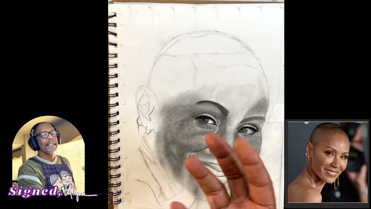 Charcoal Skin Texturing Technique Study Session Two