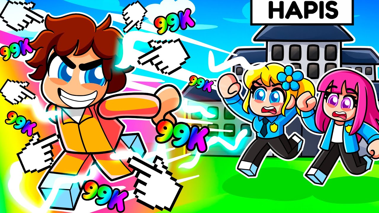 Enes, &Ccedil;ılgın Kız Hayranlarıyla HIRSIZ VS POLİS TIKLAMA OYUNU Oynuyor!  ⚡ Roblox