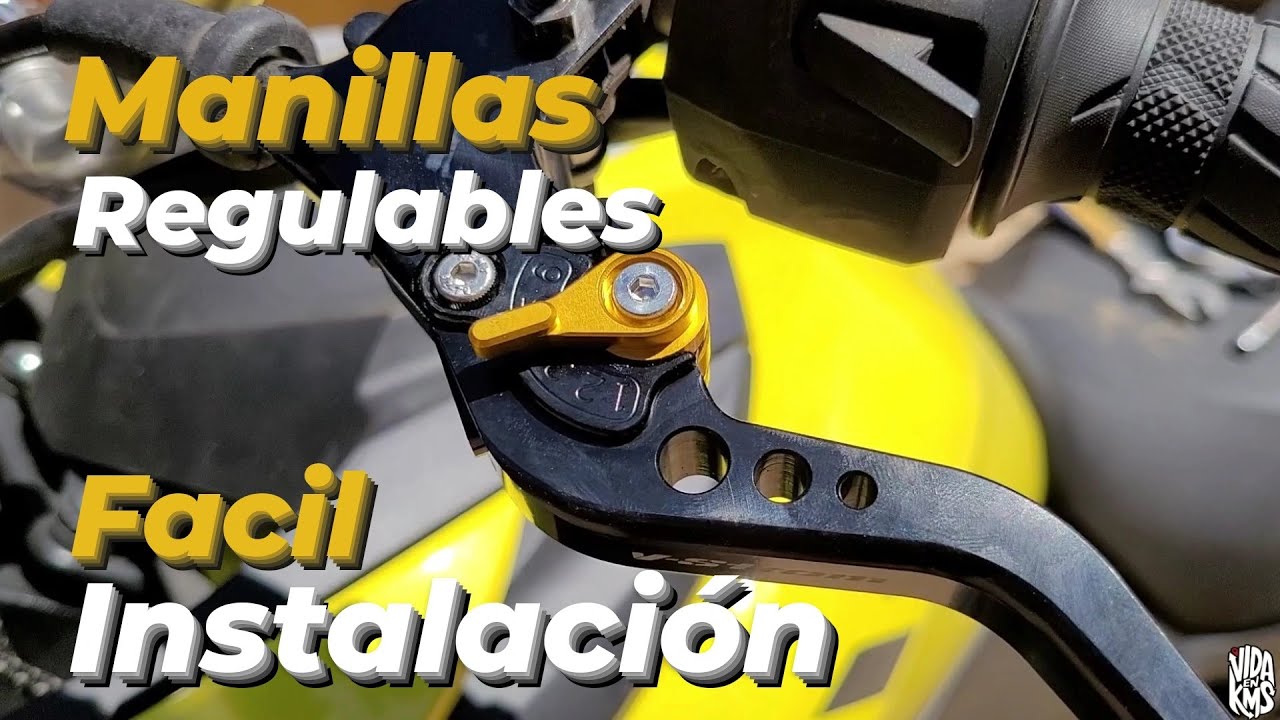 Como Instalar Manillas o MANETAS REGULABLES de moto - VSTROM 650 xt - Facil y rápido